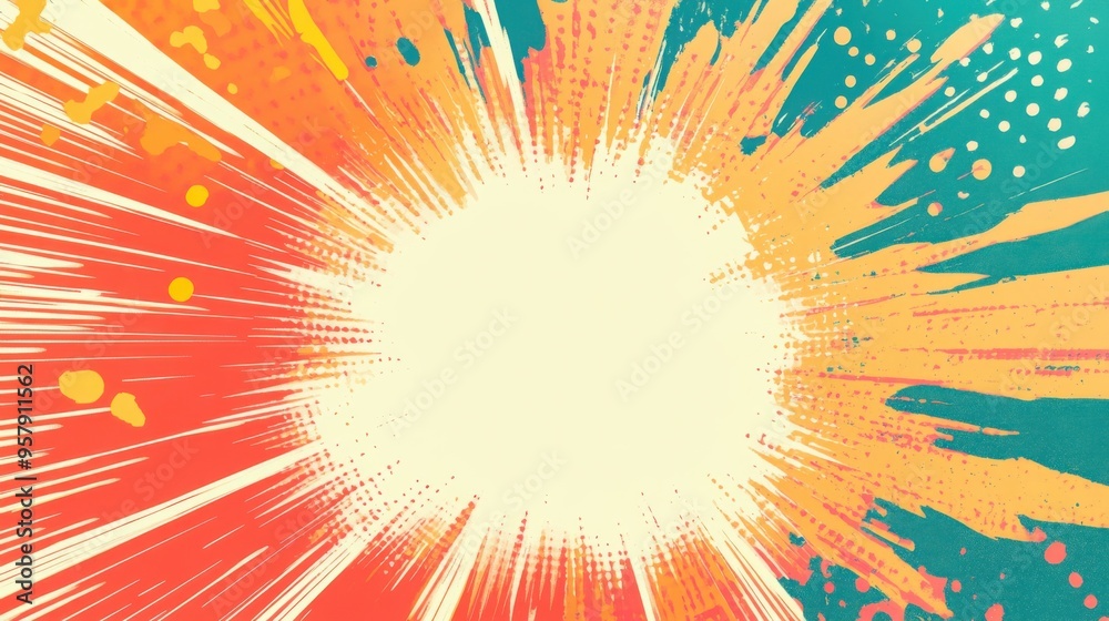 Flash explosion halftone color comic book backgrounds Flash explosion halftone color comic book backgrounds