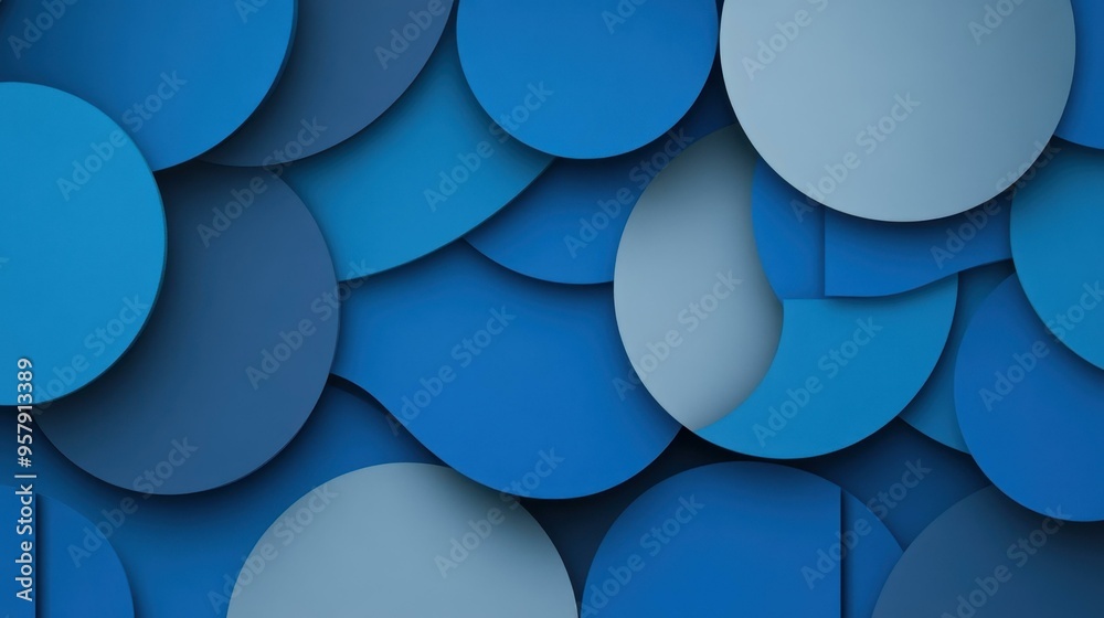 Immerse yourself in a vibrant blue world with this modern flat illustration that plays with unique textures and shapes. Immerse yourself in a vibrant blue world with this modern flat illustration that plays with unique textures and shapes.