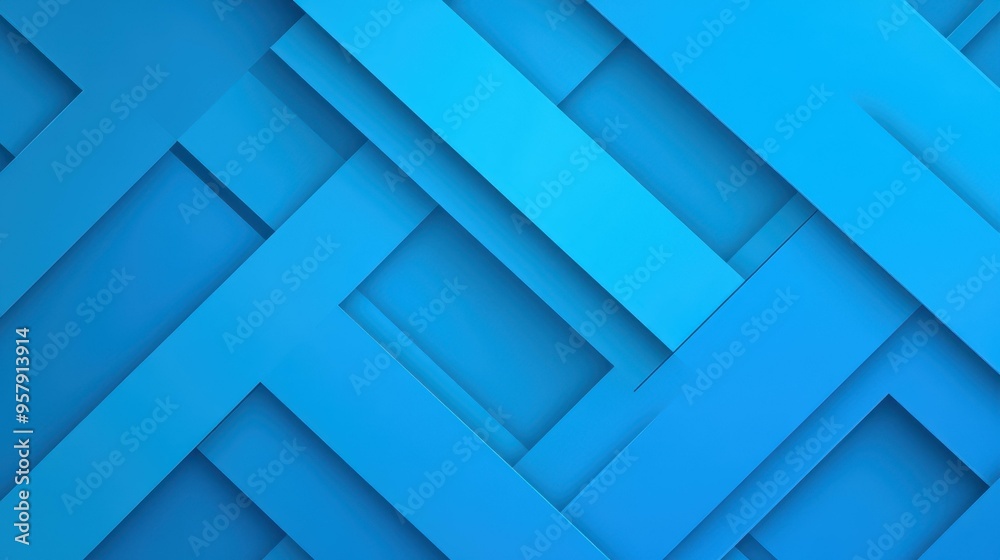Vibrant blue geometric backdrop with dynamic diagonal lines, perfect for eyecatching posters and marketing materials.