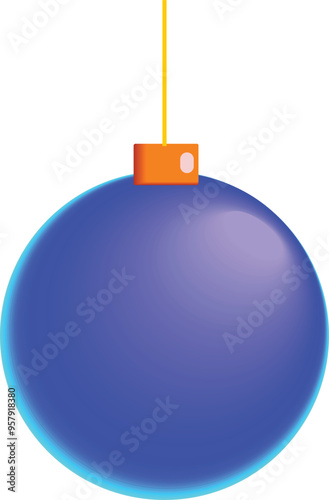 Christmas colourful baubles