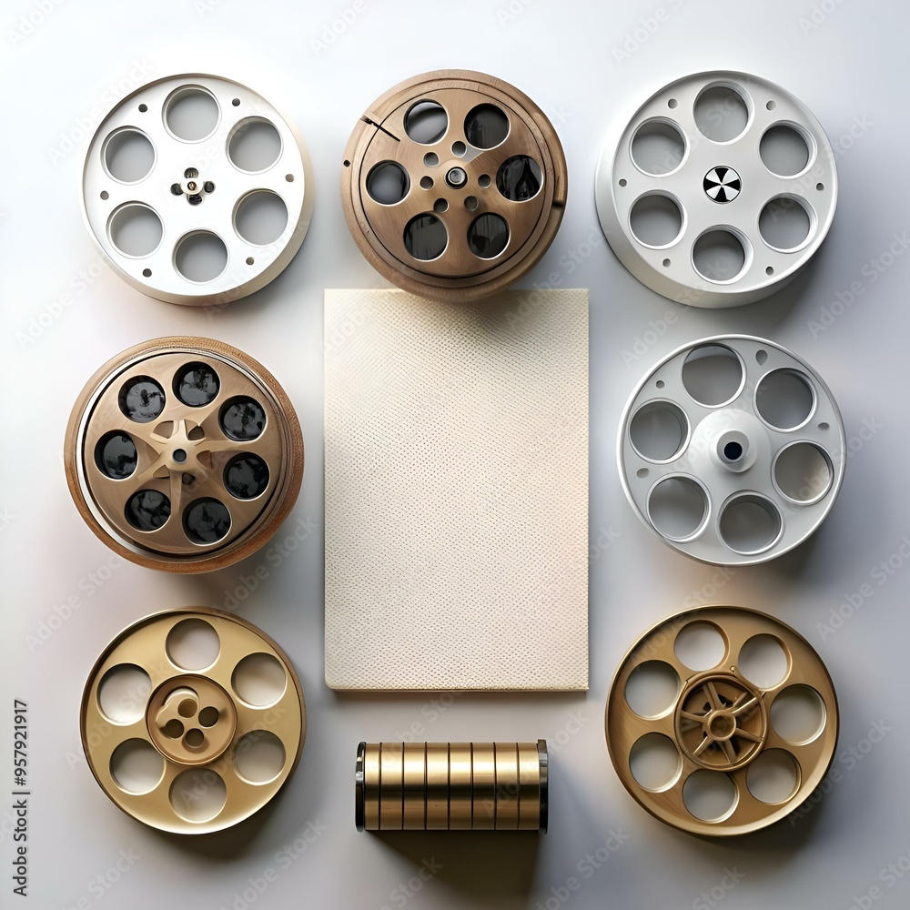 A minimalist and modern take on classic film reels. perfect for adding a touch of vintage charm to your social media content.