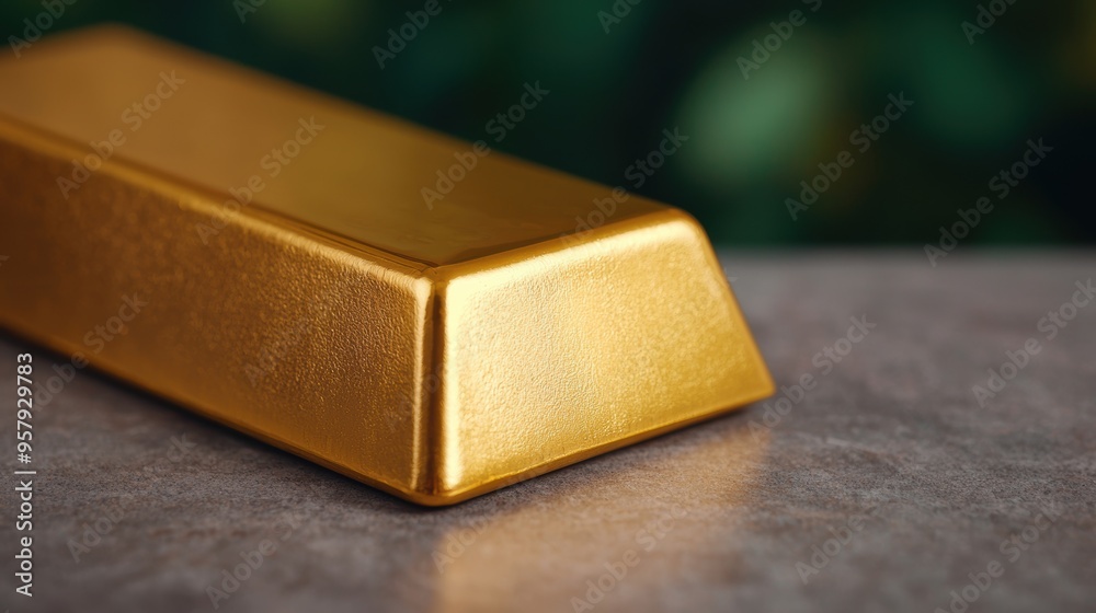 Empowering Young Investors - Gold Bar Key Visual for Financial Literacy Campaign | Copy Space, Selective Focus, Ultra HD Empowering Young Investors - Gold Bar Key Visual for Financial Literacy Campaign | Copy Space, Selective Focus, Ultra HD