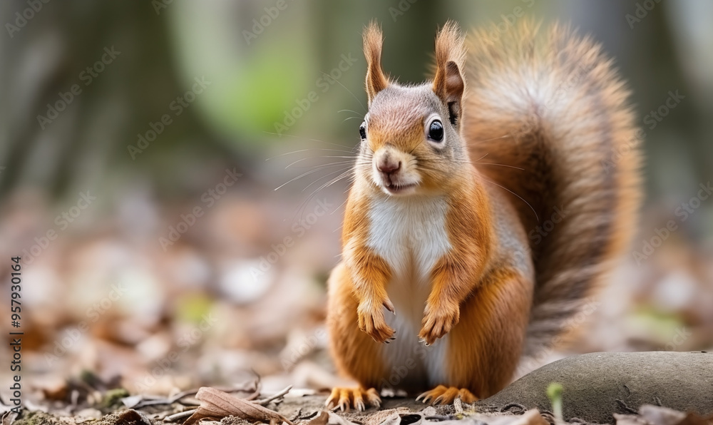 Squirrel Studio Shot on a Clean Background Squirrel Studio Shot on a Clean Background