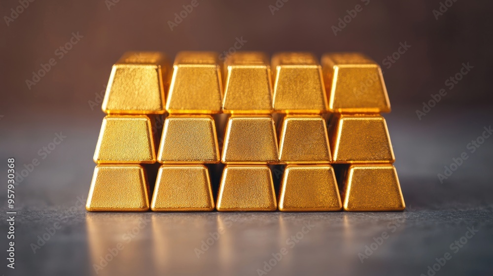 Extravagant Gold Bullion Sculpture in Art Gallery with Copy Space, Selective Focus, Ultra HD Extravagant Gold Bullion Sculpture in Art Gallery with Copy Space, Selective Focus, Ultra HD