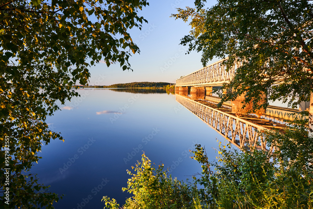 Fototapeta premium bridge over the river