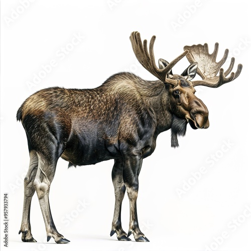 Wallpaper Mural Majestic Moose Shot on transparent background  Torontodigital.ca