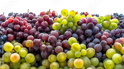 red and green grapes