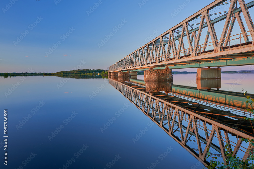 railway bridge over the river railway bridge over the river