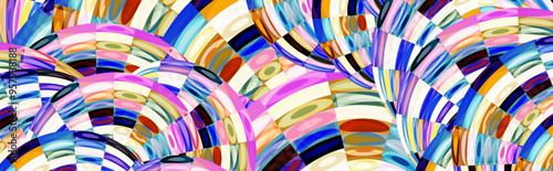 circle geometric dynamic colorful web vector background