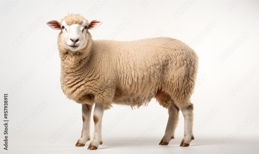 Sheep Studio Shot on a Clean Background Sheep Studio Shot on a Clean Background