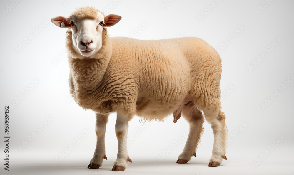 Sheep Studio Shot on a Clean Background Sheep Studio Shot on a Clean Background