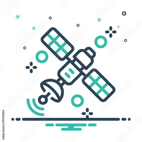 Mix icon for satellite