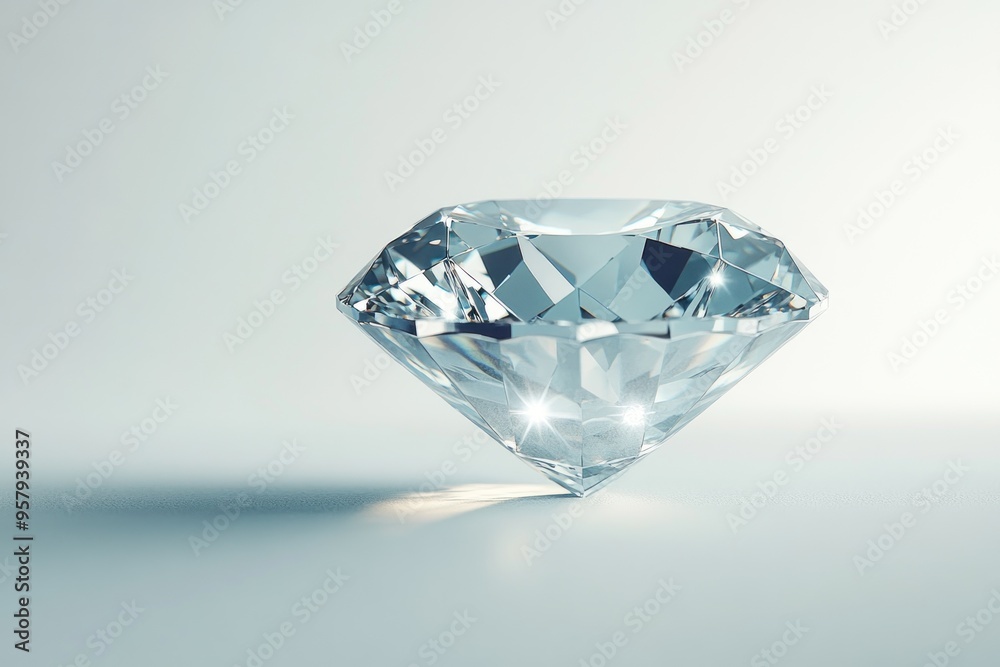 A Single, Large, Brilliant Cut Diamond A Single, Large, Brilliant Cut Diamond