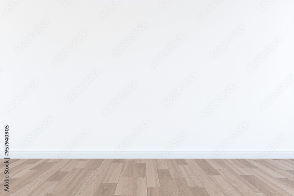 empty white room.generative AI empty white room.generative AI
