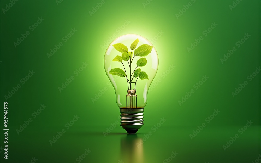 Eco technology concept, Green energy bulb environment, Save earth planet sustainable idea. Eco technology concept, Green energy bulb environment, Save earth planet sustainable idea.