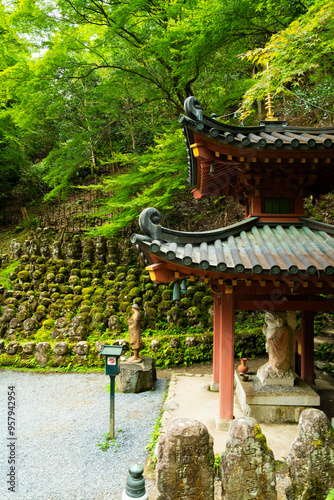 Otagi Nenbutsuji Temple in Arashiyama, Kyoto, Japan photo