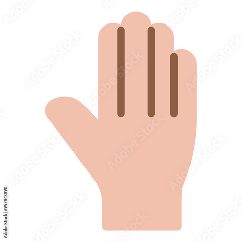 Raised hand icon