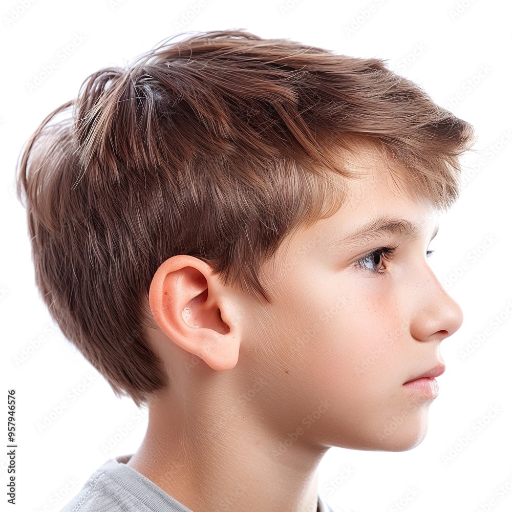 Head of a boy isolated (Close-up) isolated on white
Head of a boy isolated (Close-up) isolated on white