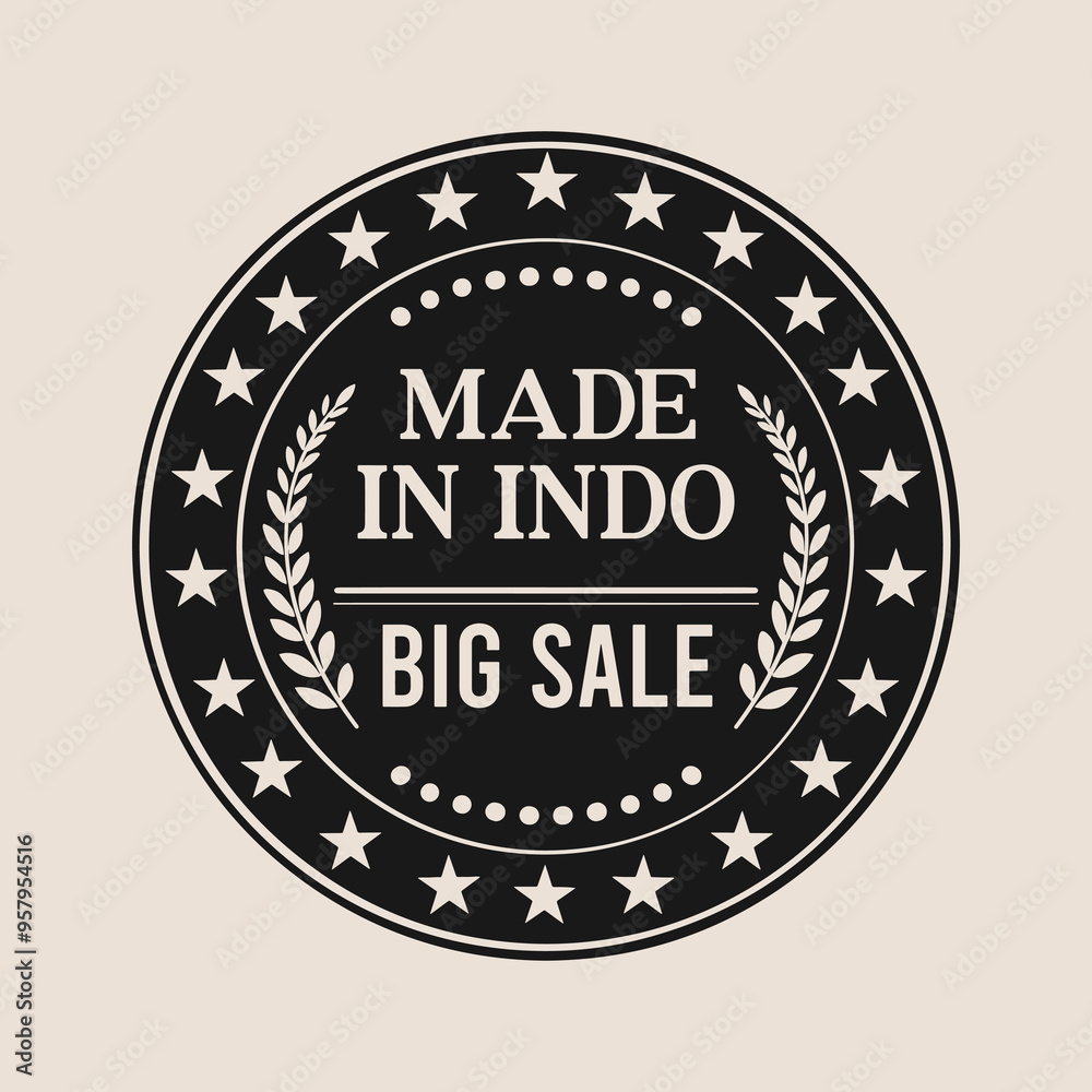 Fototapeta premium Vintage Badge Logo Premium Quality Sale Artwork Design