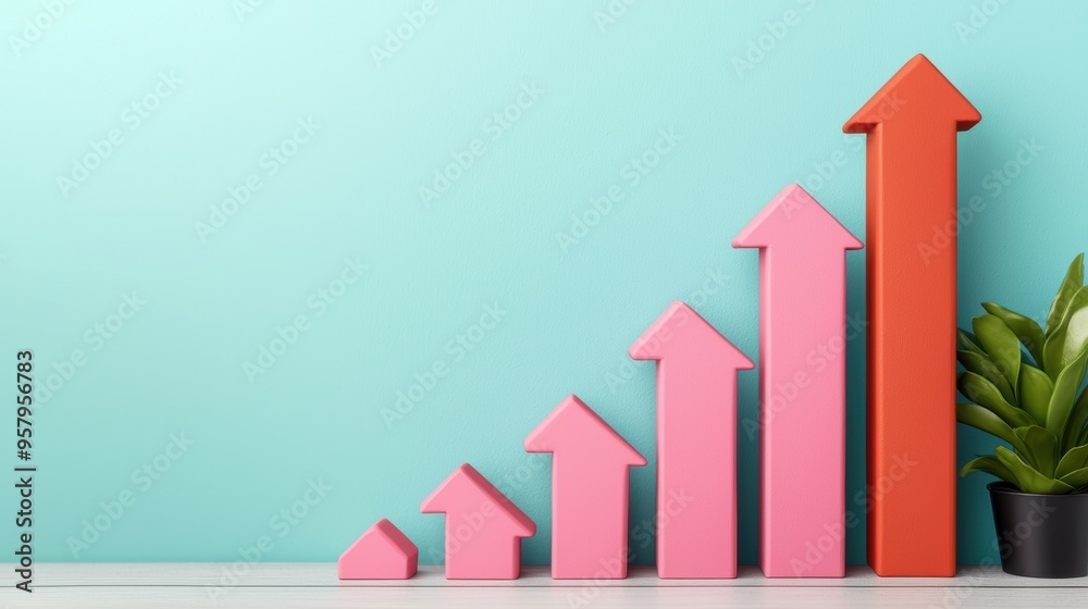 Climbing the Corporate Ladder to Success - with Growth Chart, Copy Space, Selective Focus | Climbing the Corporate Ladder to Success - with Growth Chart, Copy Space, Selective Focus |