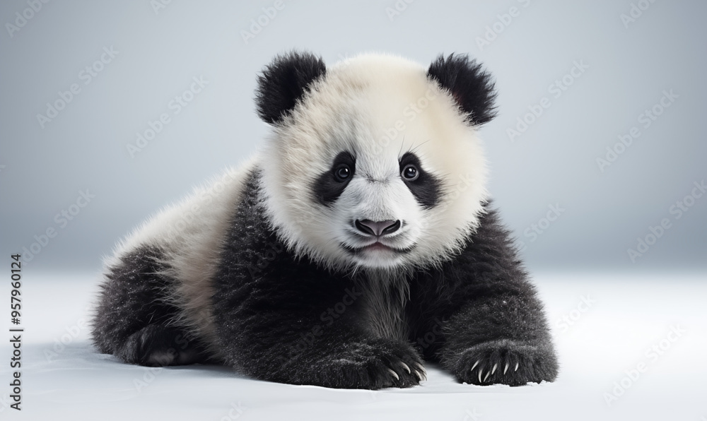 Panda Studio Shot on a Clean Background Panda Studio Shot on a Clean Background
