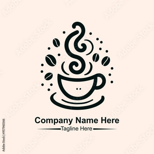 coffee shop logo vector