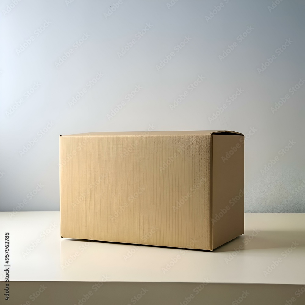 A simple yet versatile image featuring a closed cardboard box. perfect for showcasing your products or branding. A simple yet versatile image featuring a closed cardboard box. perfect for showcasing your products or branding.