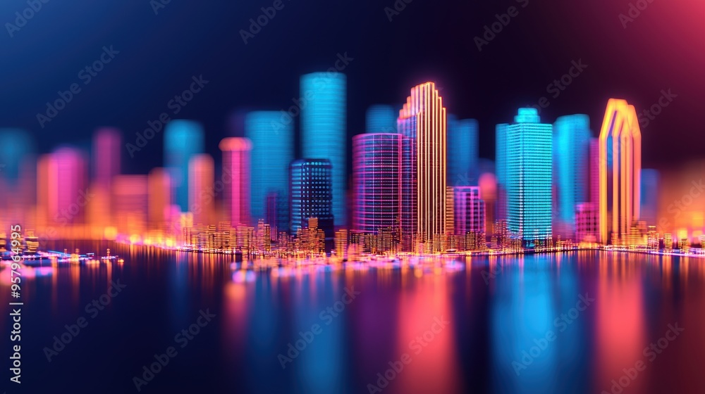 Futuristic Urban Planning with Virtual Reality Holographic City Maps in Smart City Development | Copy Space, Selective Focus, Ultra HD Futuristic Urban Planning with Virtual Reality Holographic City Maps in Smart City Development | Copy Space, Selective Focus, Ultra HD