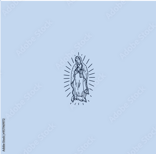 THESE HIGH QUALITY MOTHER MARIA VECTOR FOR USING VARIOUS TYPES OF DESIGN WORKS LIKE T-SHIRT, LOGO, TATTOO AND HOME WALL DESIGN
