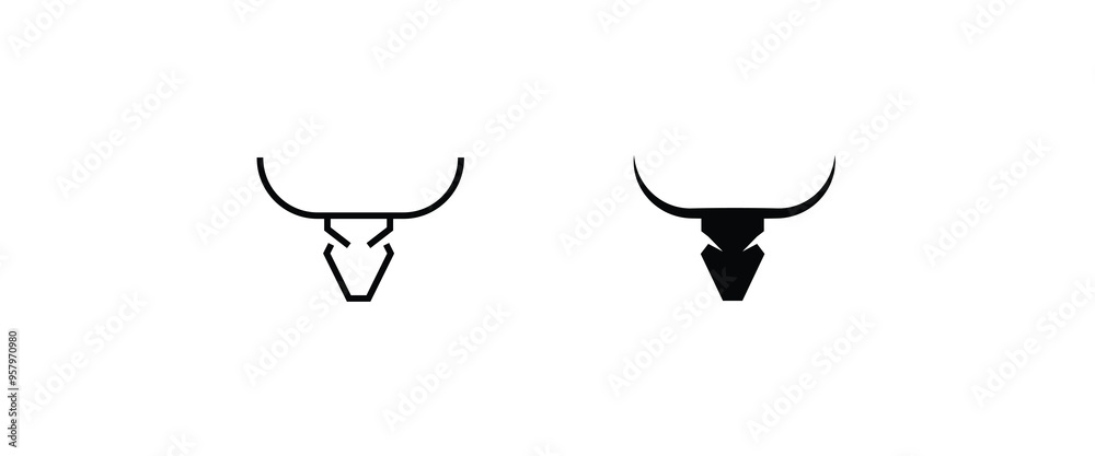 Cow, farm animal line icon. beast vector, sign, symbol, logo, illustration, editable stroke, flat design style isolated on white Cow, farm animal line icon. beast vector, sign, symbol, logo, illustration, editable stroke, flat design style isolated on white