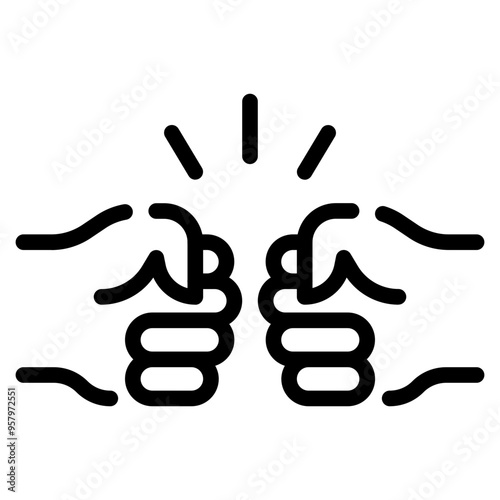 Fist bump icon