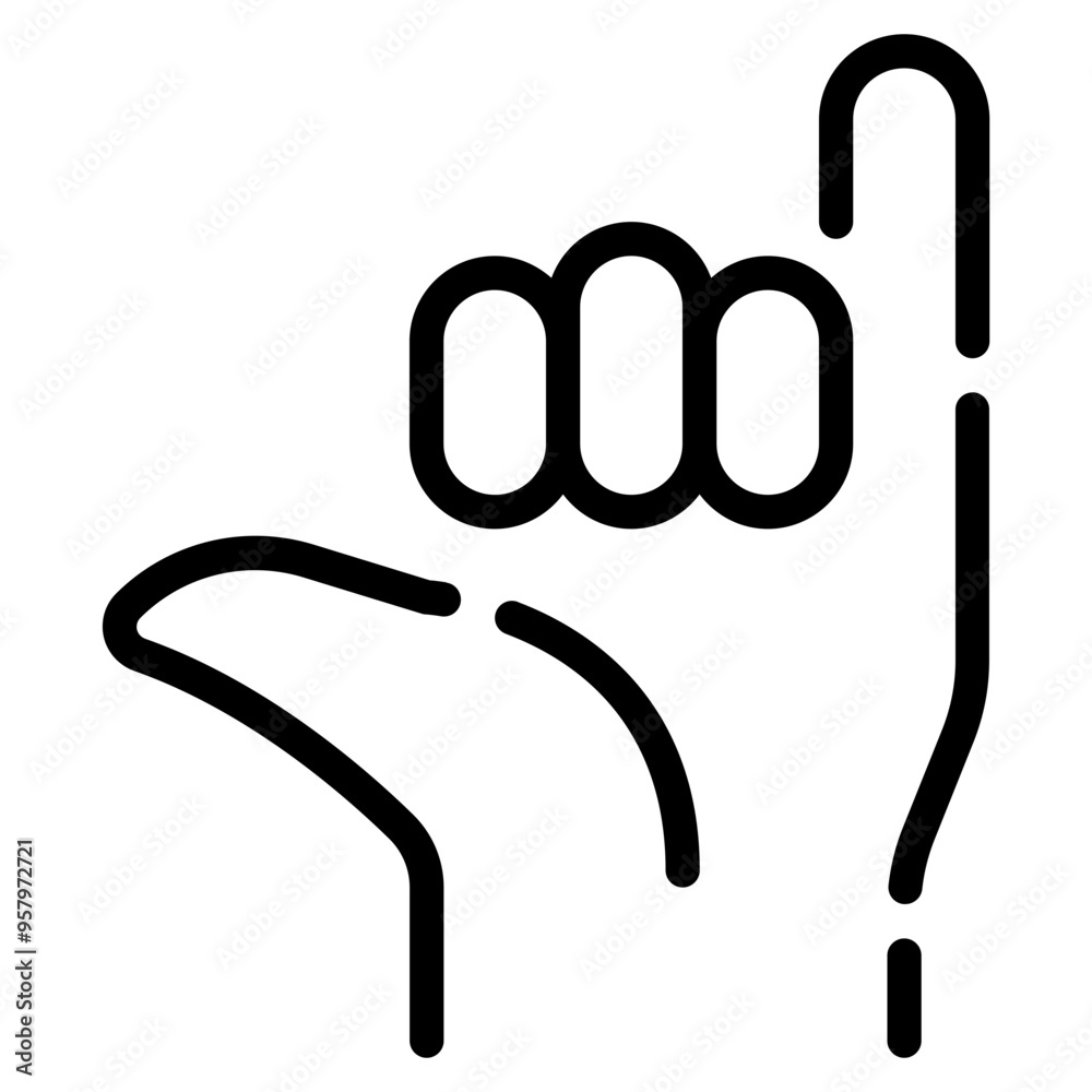 Fototapeta premium Shaka sign icon