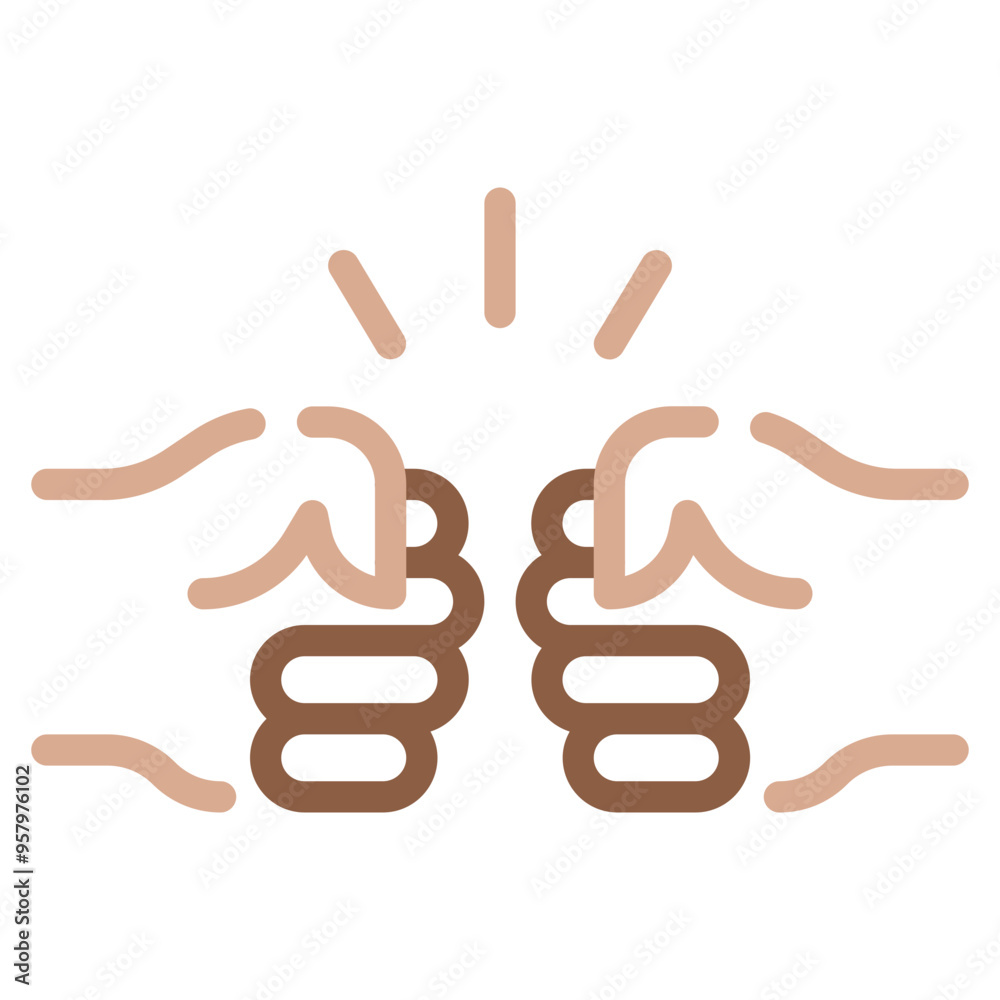 Obraz premium Fist bump icon
