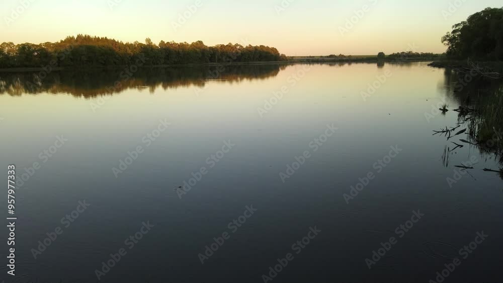 a calm and quiet evening on the lake a calm and quiet evening on the lake