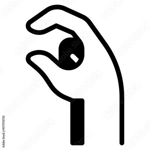 Pinching fingers icon