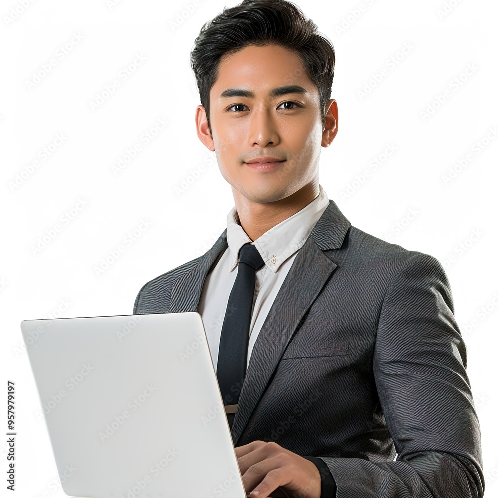 close up young manager asian businessman close up young manager asian businessman