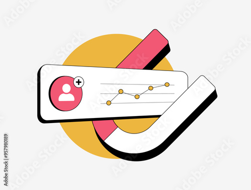 Create engaging and effective social media content. Get more followers on social media network. Post engagement marketing campaign outline vector illustration isolated on white