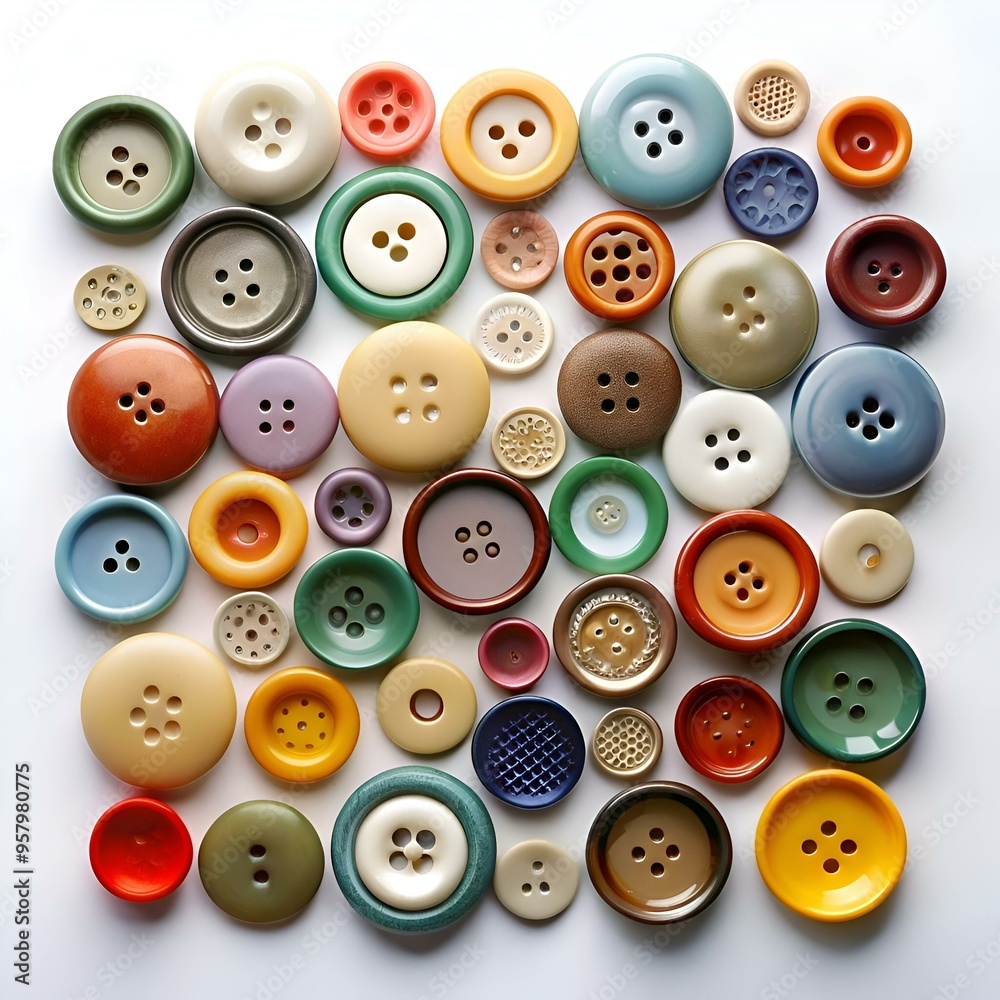 A colorful and diverse collection of buttons. perfect for crafting projects. scrapbooking. or adding a vintage touch to your designs. A colorful and diverse collection of buttons. perfect for crafting projects. scrapbooking. or adding a vintage touch to your designs.