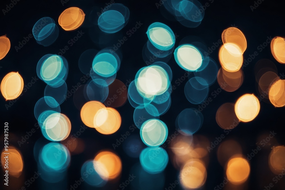 Fototapeta premium Abstract blurred light element that can be used for cover decoration bokeh background
