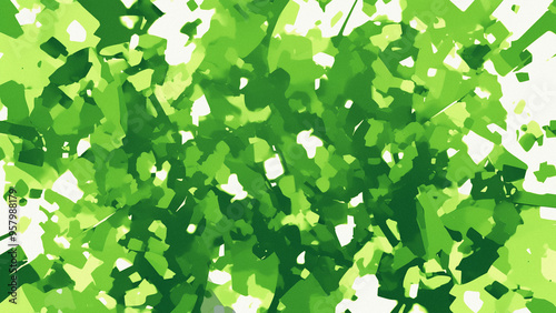 Vibrant Green Foliage Abstract Background