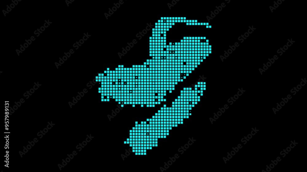 Nusa Lembongan digital map. Map of Nusa Lembongan in dotted style. Shape of the island filled with rectangles. Attractive video. Nusa Lembongan digital map. Map of Nusa Lembongan in dotted style. Shape of the island filled with rectangles. Attractive video.