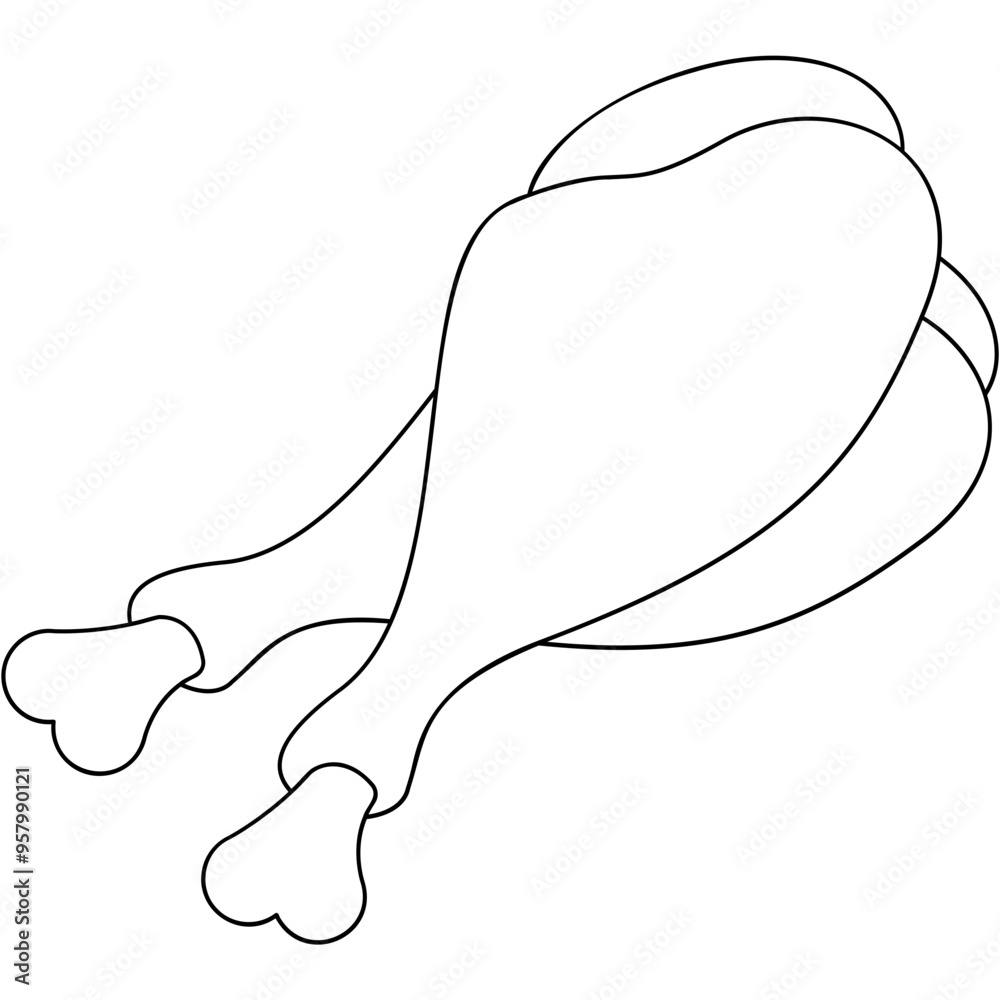 Obraz premium Chicken Meat Icon