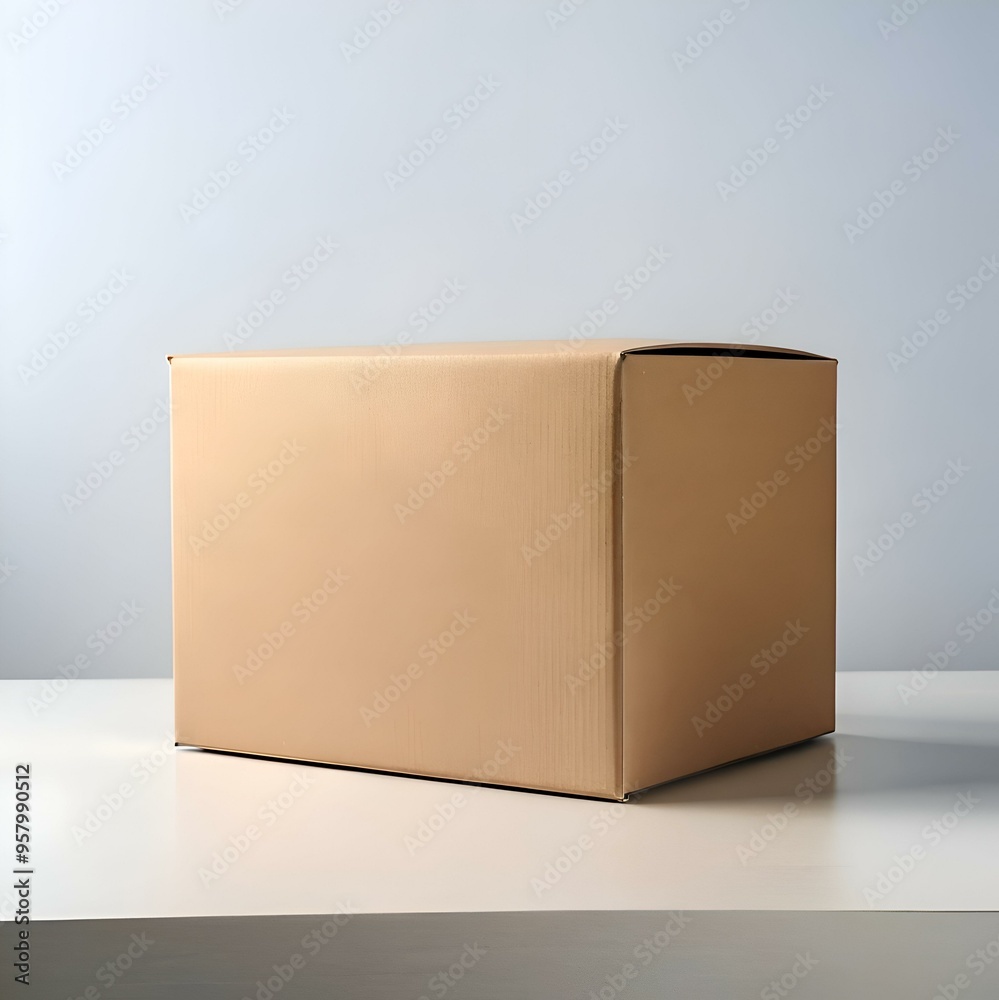 A simple. yet versatile. image of a brown cardboard box on a white surface. ready for your product or design. A simple. yet versatile. image of a brown cardboard box on a white surface. ready for your product or design.