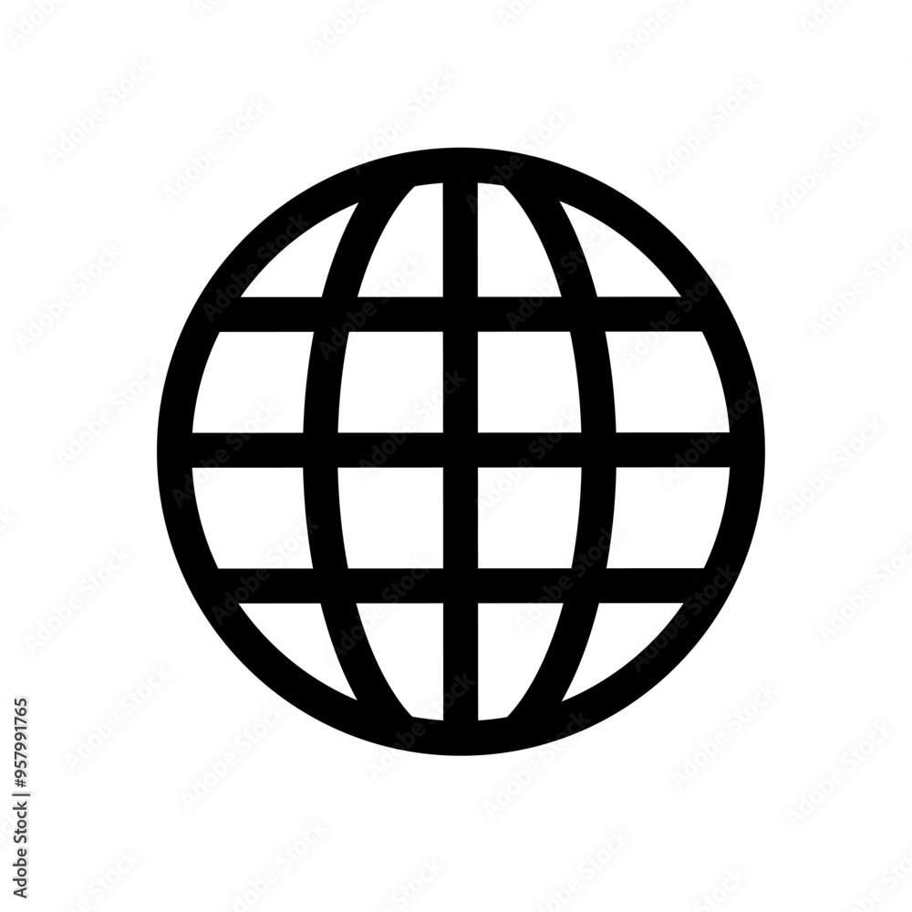 web icon vector on white background. internet icon. globe icon web icon vector on white background. internet icon. globe icon