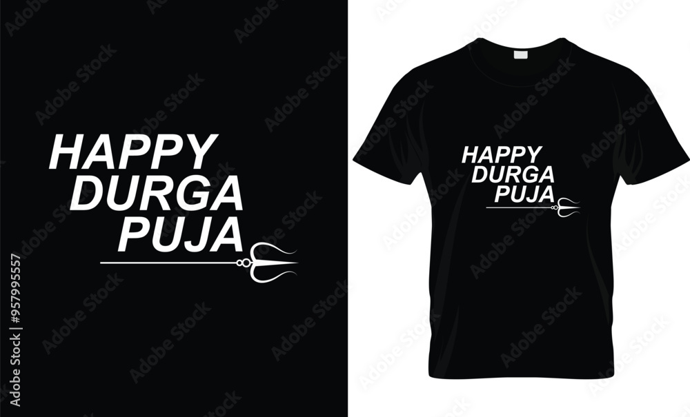 Happy Durga Puja Phrase Saying Quote Text or Lettering. Vector Script and Cursive Handwritten Typography For T-Shirts design. Festival of India. EPS 10 Happy Durga Puja Phrase Saying Quote Text or Lettering. Vector Script and Cursive Handwritten Typography For T-Shirts design. Festival of India. EPS 10