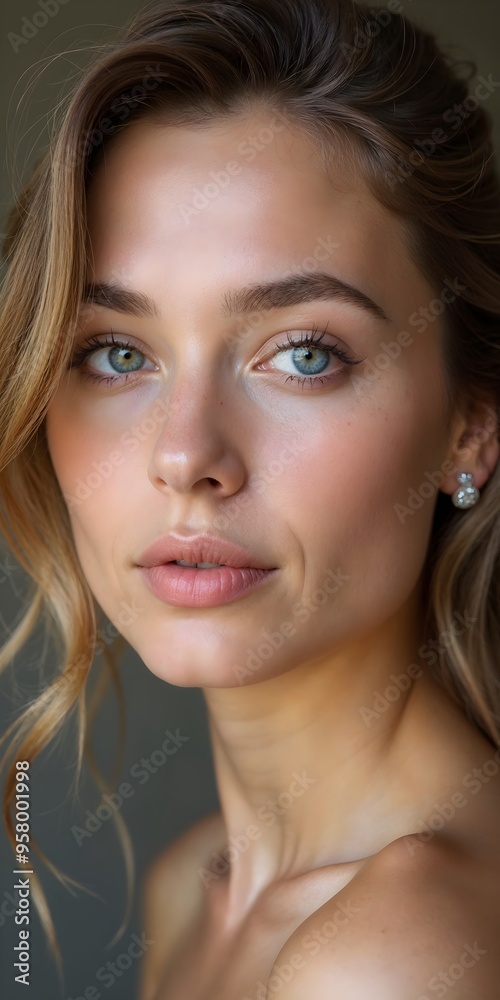 Beauty Portraits: Striking Red Lips and Elegant Poses Beauty Portraits: Striking Red Lips and Elegant Poses