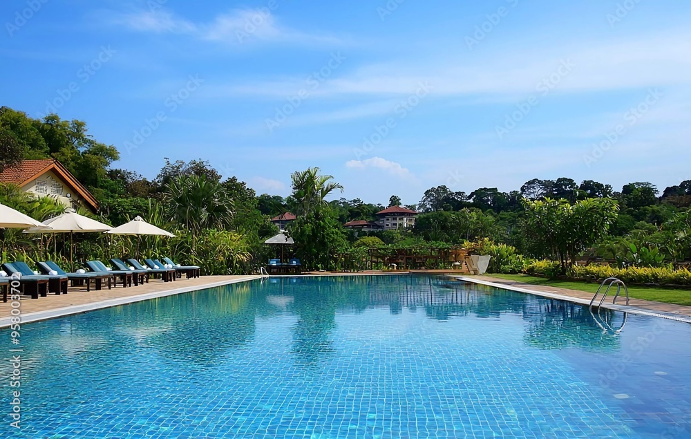 Swimming Pool with Beautiful View at Resort Swimming Pool with Beautiful View at Resort