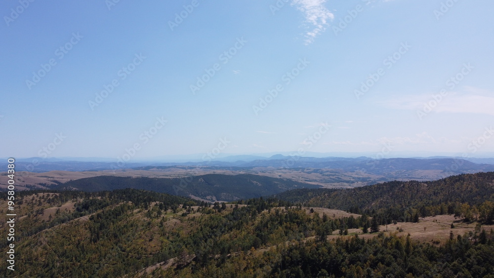 Very beautiful wooded mountain peaks Very beautiful wooded mountain peaks