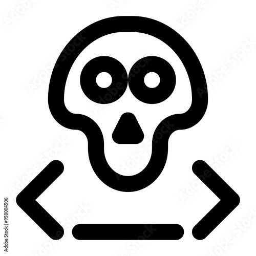 malicious code, virus, threat, malware, cyber security outline icon