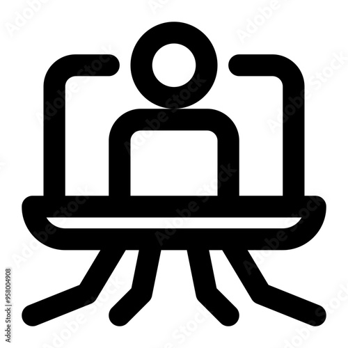 root, super user, root user, root account, cyber security outline icon photo